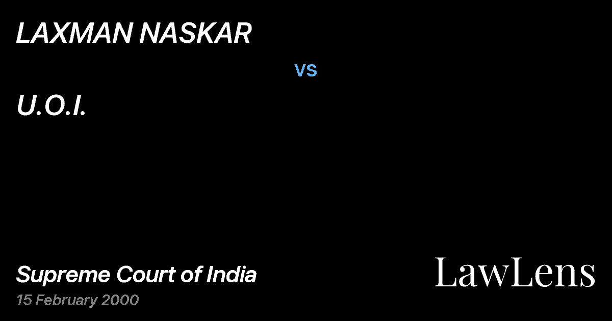 Preview image for LAXMAN NASKAR vs. U.O.I.