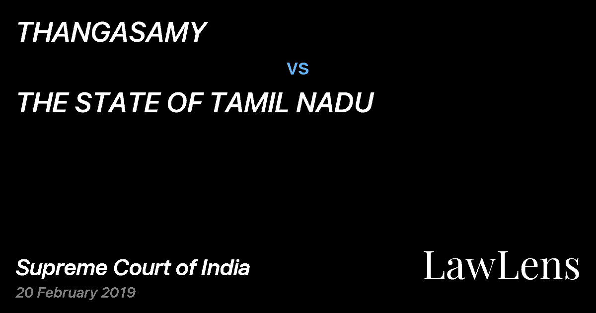 Preview image for THANGASAMY vs. THE STATE OF TAMIL NADU