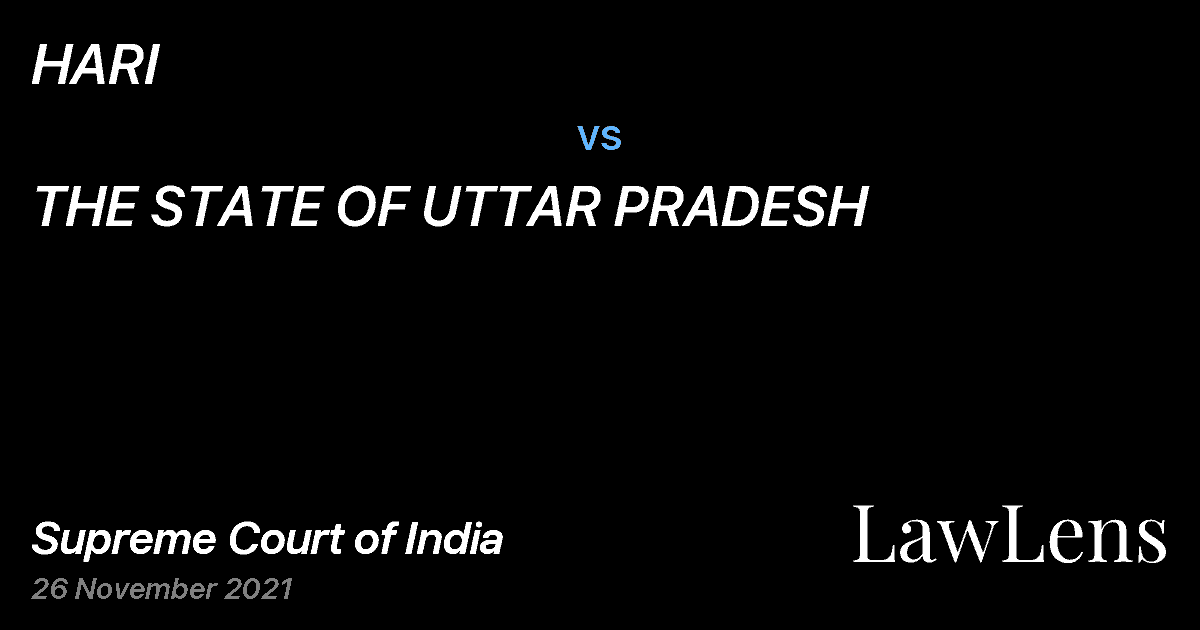 Preview image for HARI vs. THE STATE OF UTTAR PRADESH