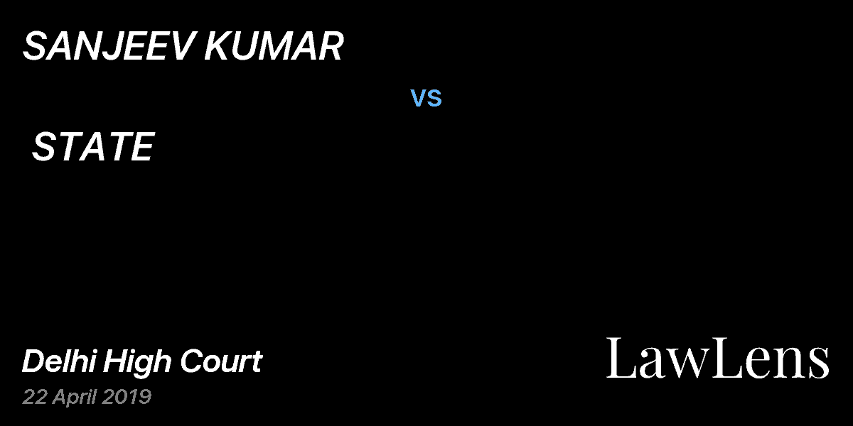 Preview image for SANJEEV KUMAR vs. STATE