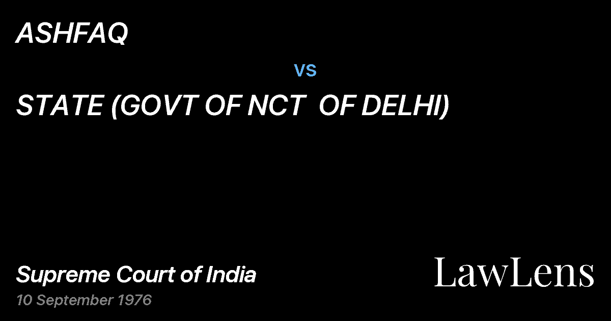 Preview image for ASHFAQ vs. STATE (GOVT OF NCT  OF DELHI)