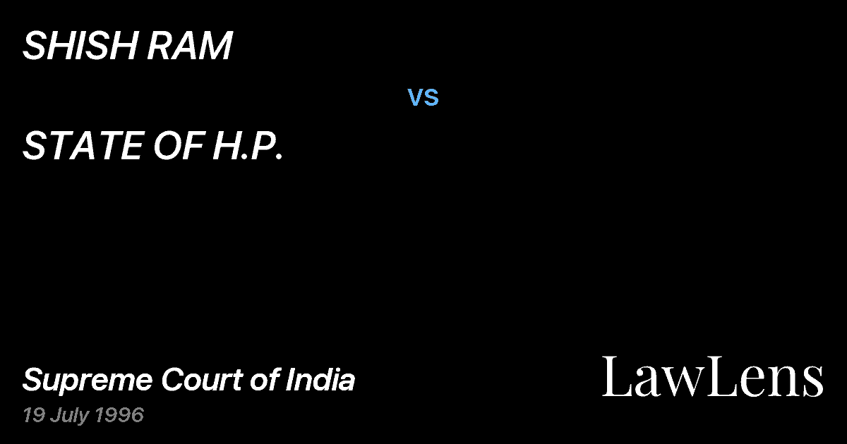 Preview image for SHISH RAM vs. STATE OF H.P.