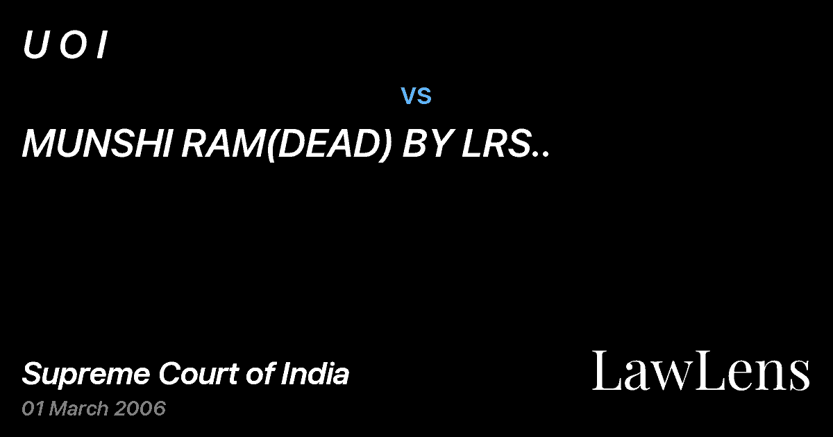 Preview image for U O I vs. MUNSHI RAM(DEAD) BY LRS..