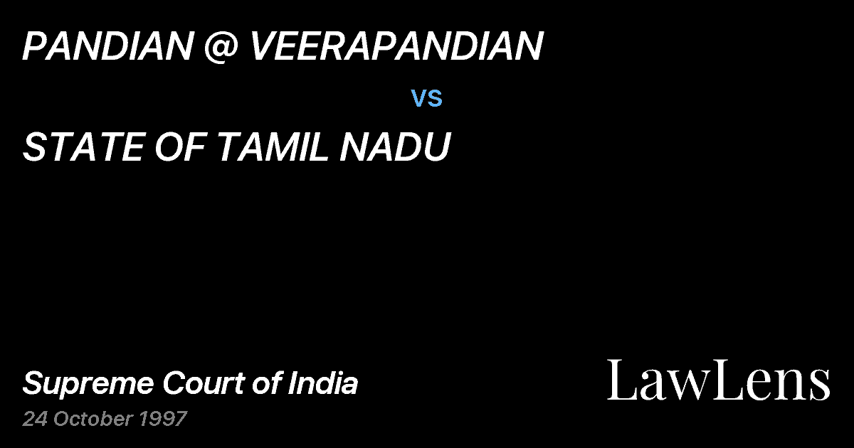 Preview image for PANDIAN @ VEERAPANDIAN vs. STATE OF TAMIL NADU