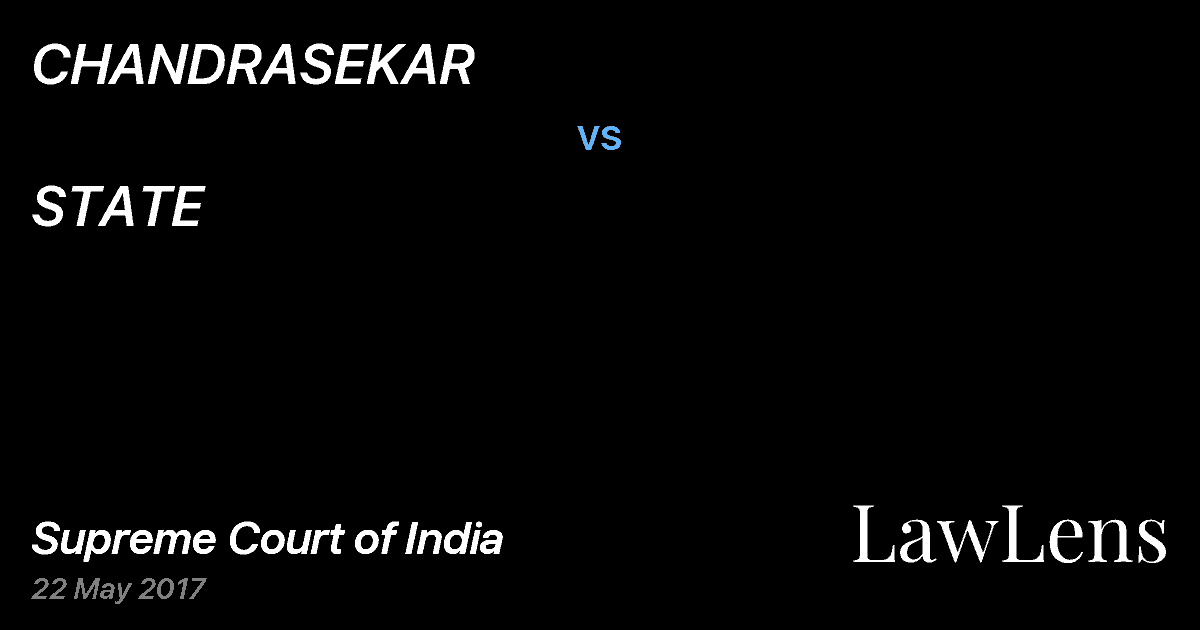 Preview image for CHANDRASEKAR vs. STATE
