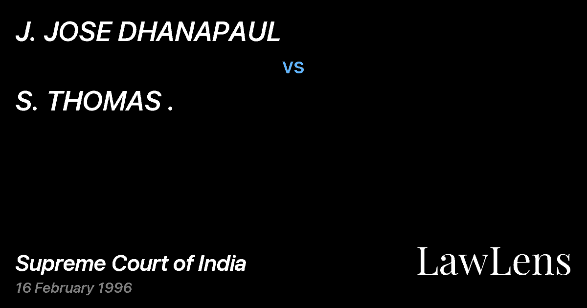 Preview image for J. JOSE DHANAPAUL vs. S. THOMAS .