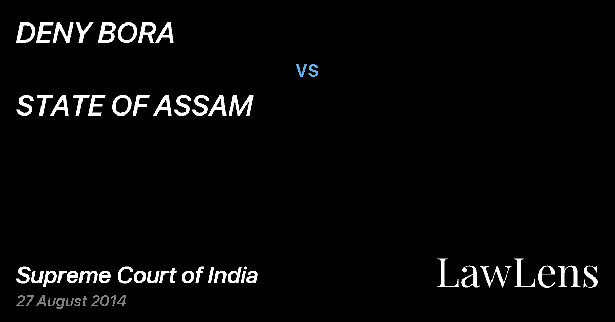 Preview image for DENY BORA vs. STATE OF ASSAM