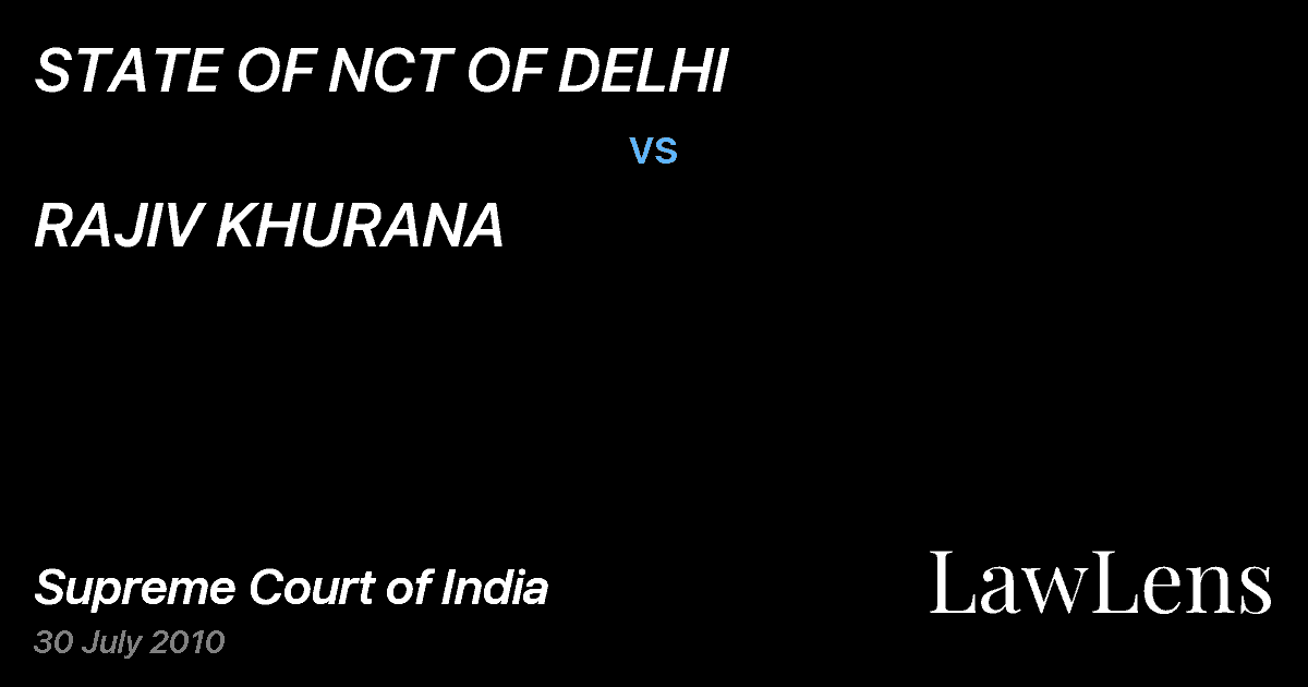 Preview image for STATE OF NCT OF DELHI vs. RAJIV KHURANA