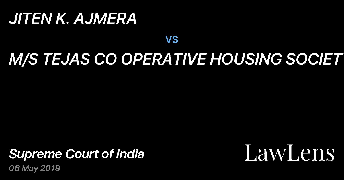 Preview image for JITEN K. AJMERA vs. M/S TEJAS CO OPERATIVE HOUSING SOCIETY