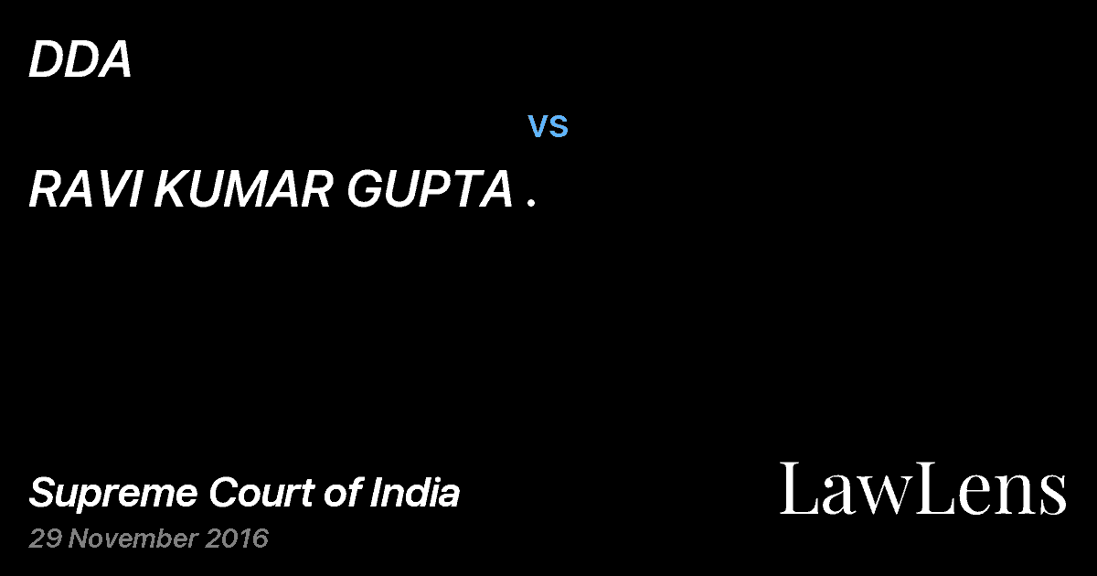 Preview image for DDA vs. RAVI KUMAR GUPTA .