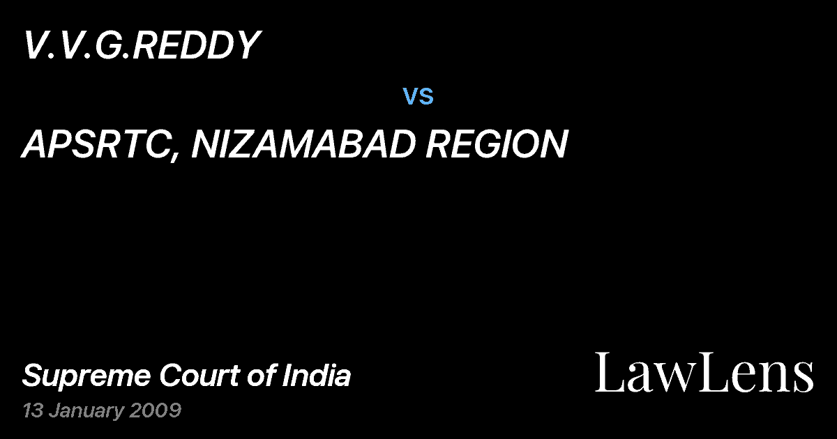 Preview image for V.V.G.REDDY vs. APSRTC, NIZAMABAD REGION