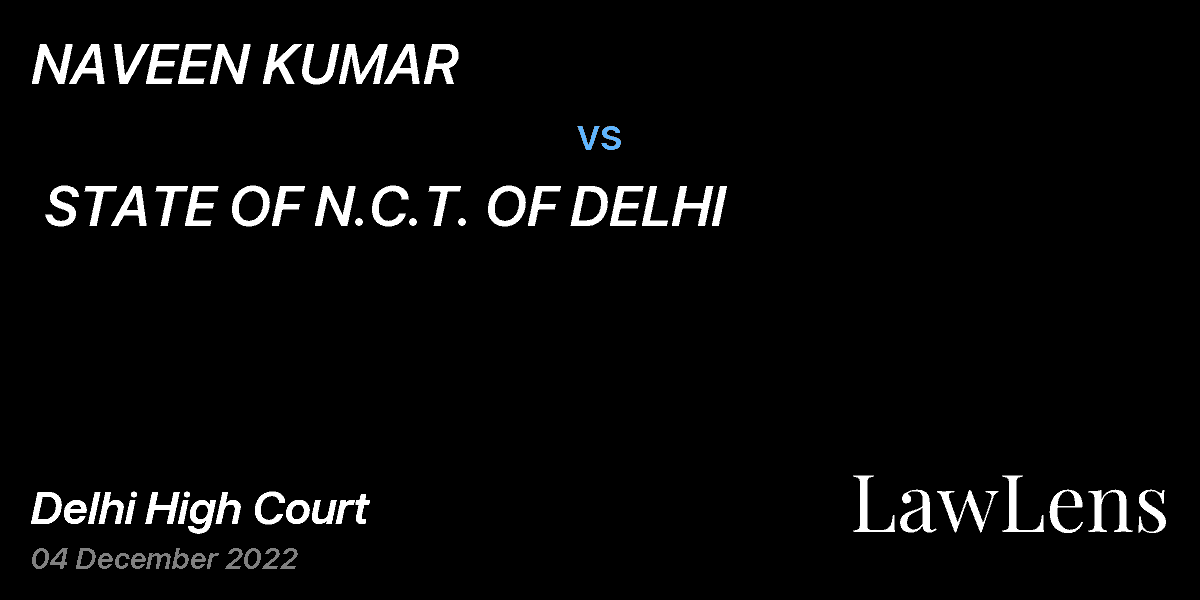 Preview image for NAVEEN KUMAR  vs.  STATE OF N.C.T. OF DELHI