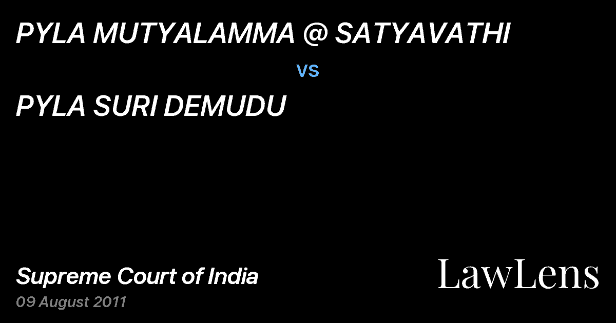 Preview image for PYLA MUTYALAMMA @ SATYAVATHI vs. PYLA SURI DEMUDU