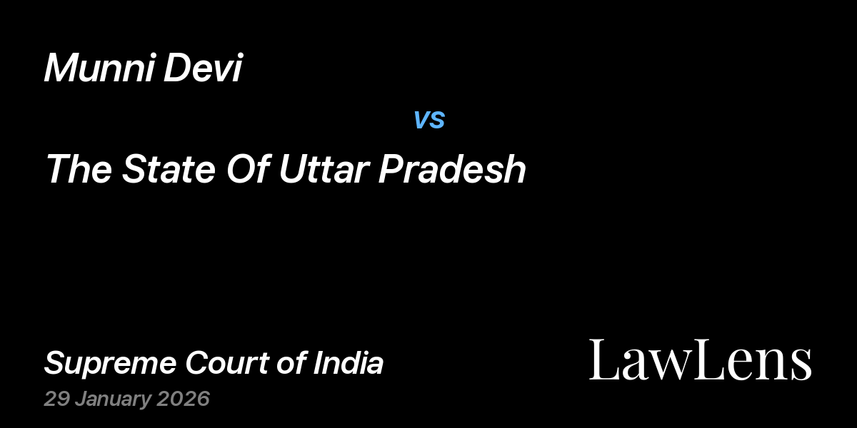 Preview image for Munni Devi vs. The State Of Uttar Pradesh