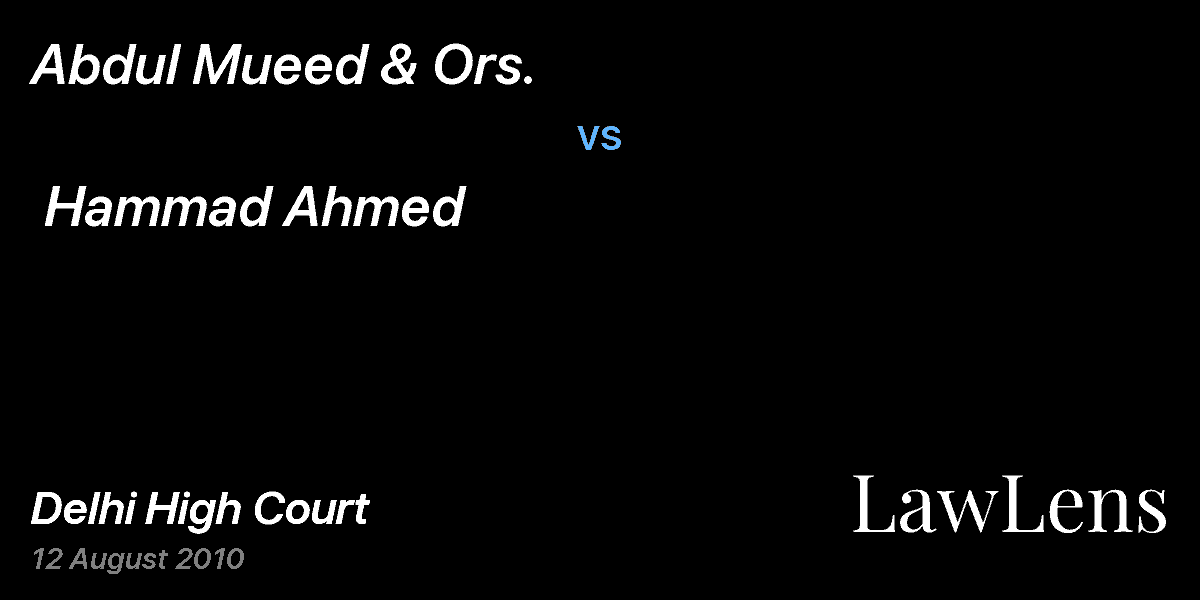 Preview image for Abdul Mueed & Ors.  vs.  Hammad Ahmed
