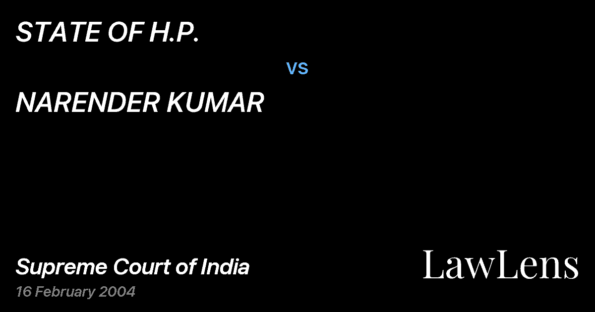 Preview image for STATE OF H.P. vs. NARENDER KUMAR