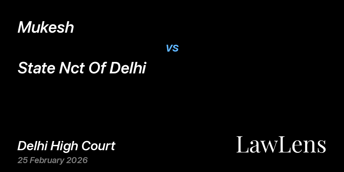 Preview image for Mukesh vs. State Nct Of Delhi
