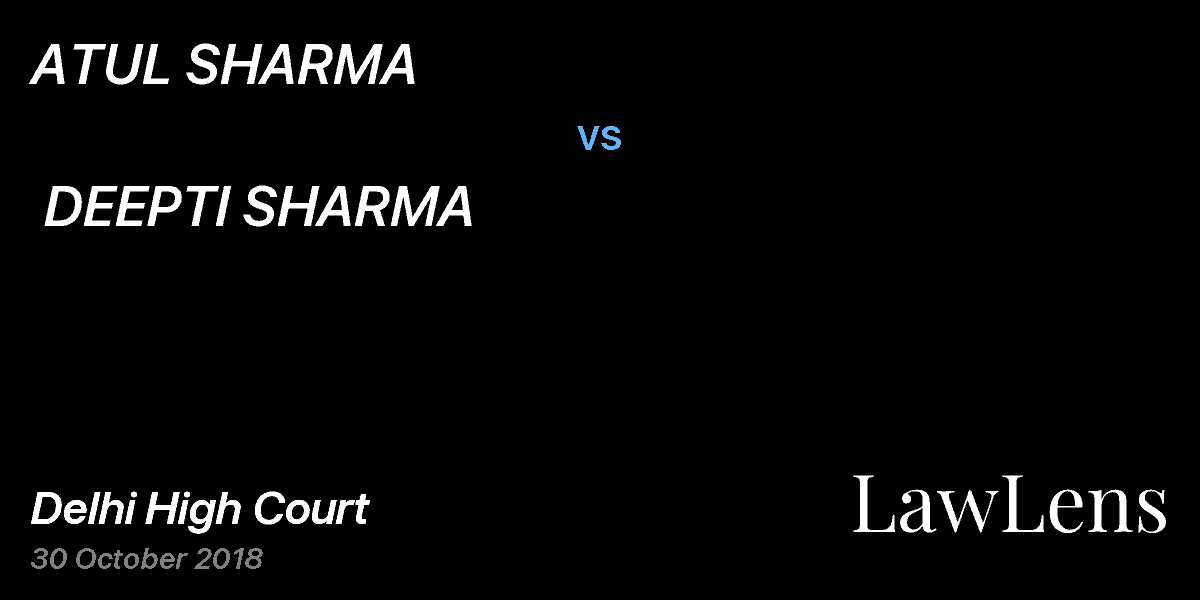 Preview image for ATUL SHARMA  vs.  DEEPTI SHARMA