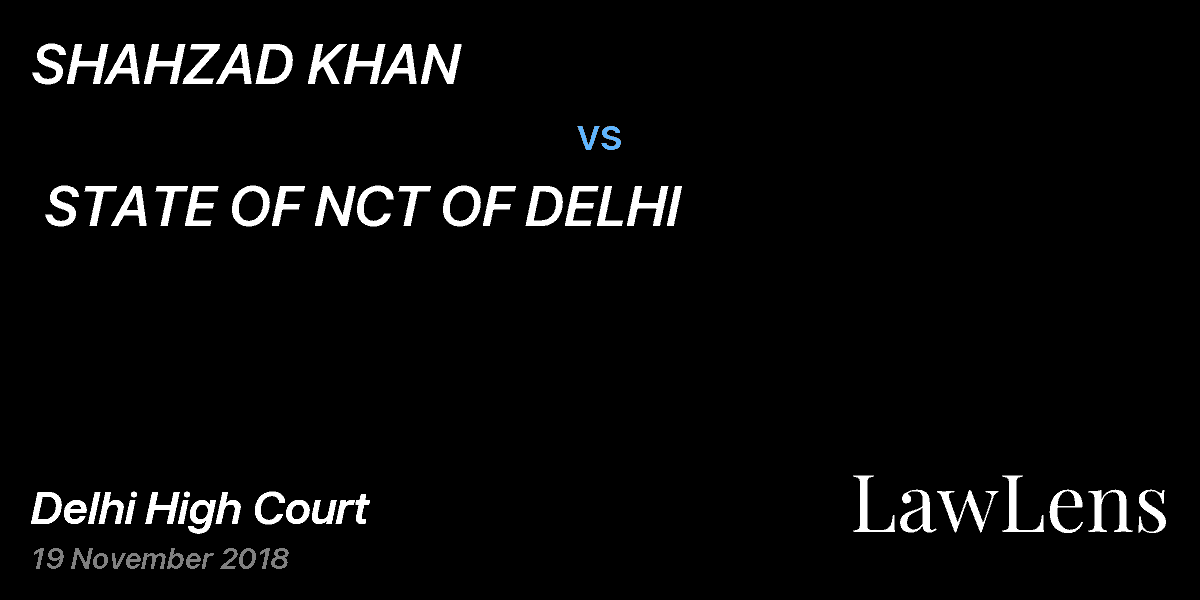 Preview image for SHAHZAD KHAN vs. STATE OF NCT OF DELHI