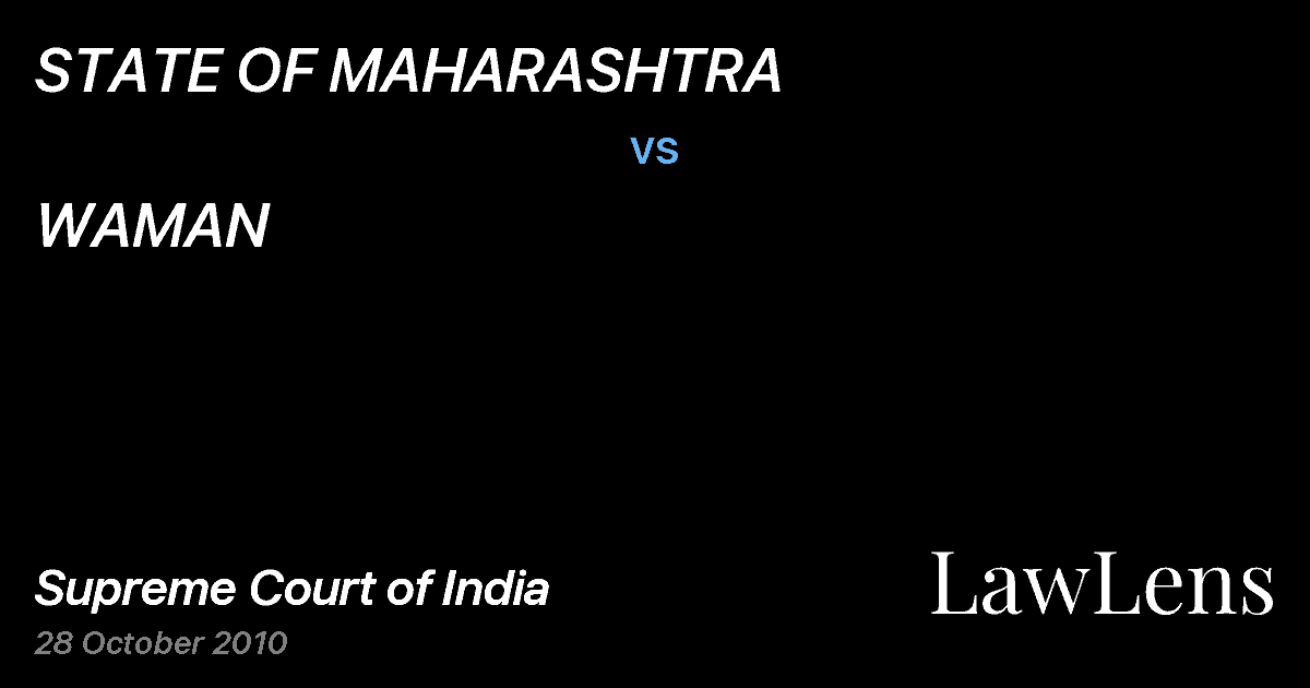 Preview image for STATE OF MAHARASHTRA vs. WAMAN
