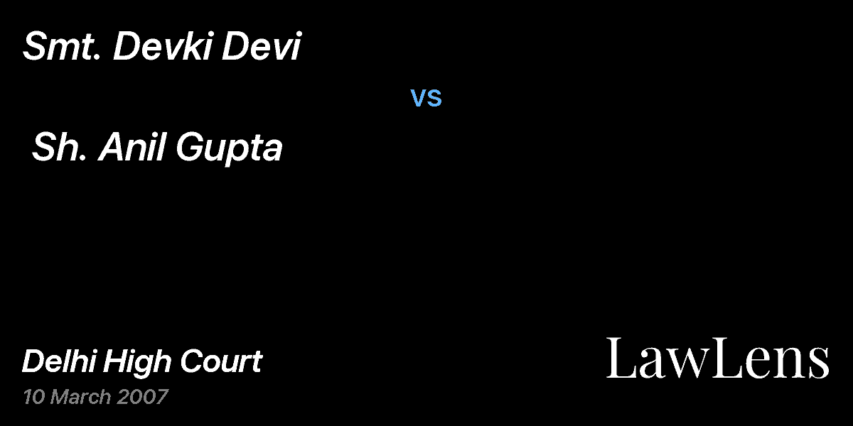 Preview image for Smt. Devki Devi  vs.  Sh. Anil Gupta