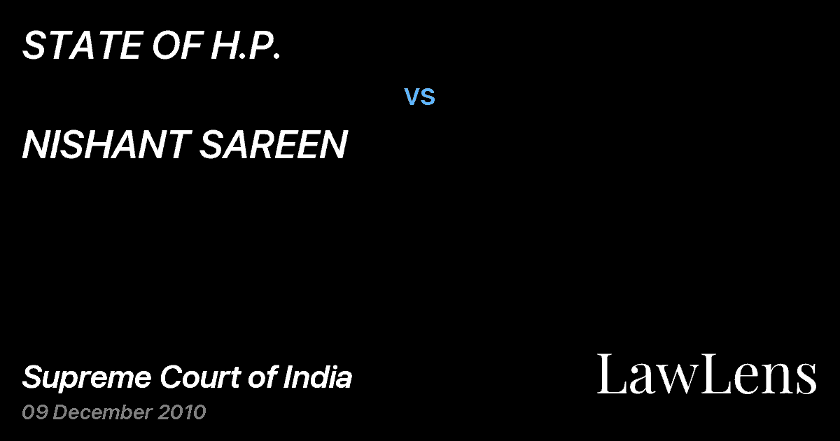 Preview image for STATE OF H.P. vs. NISHANT SAREEN