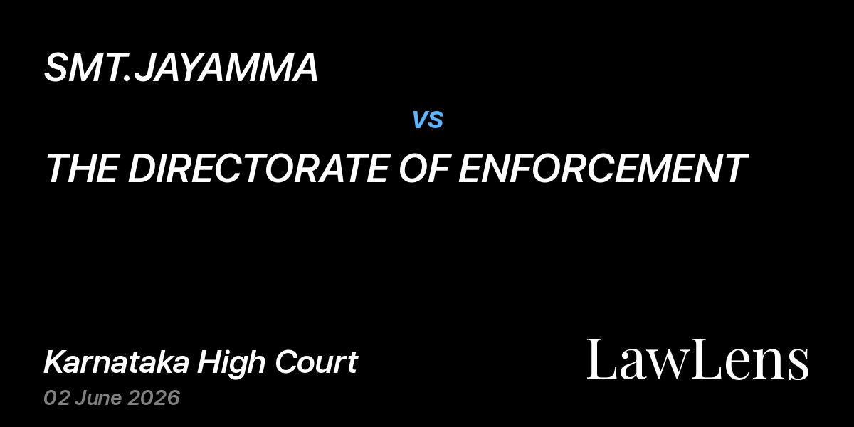 Preview image for SMT.JAYAMMA vs. THE DIRECTORATE OF ENFORCEMENT
