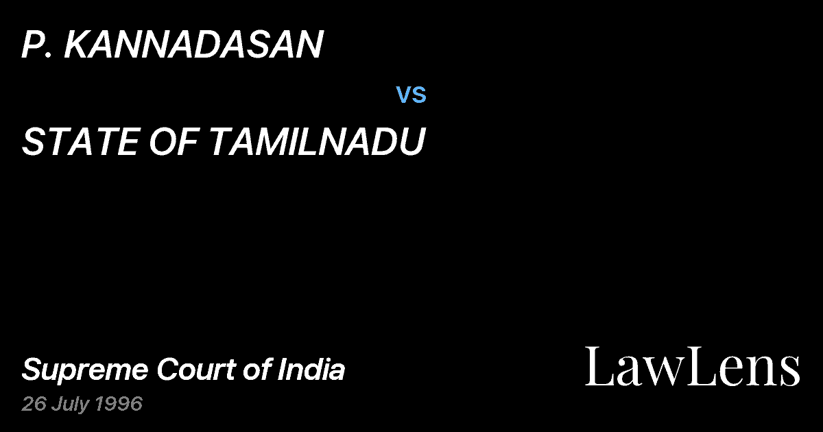 Preview image for P. KANNADASAN vs. STATE OF TAMILNADU
