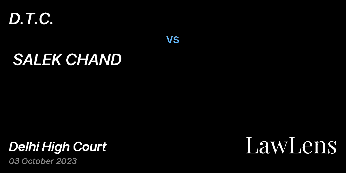 Preview image for D.T.C.  vs.  SALEK CHAND