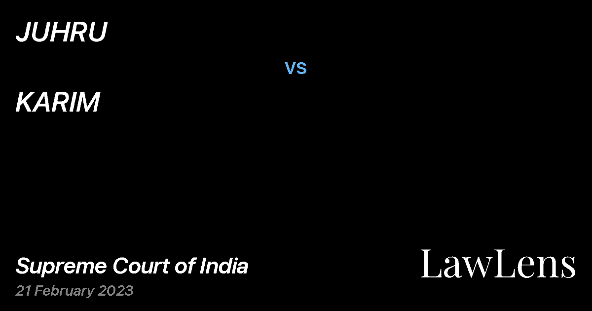 Preview image for JUHRU vs. KARIM