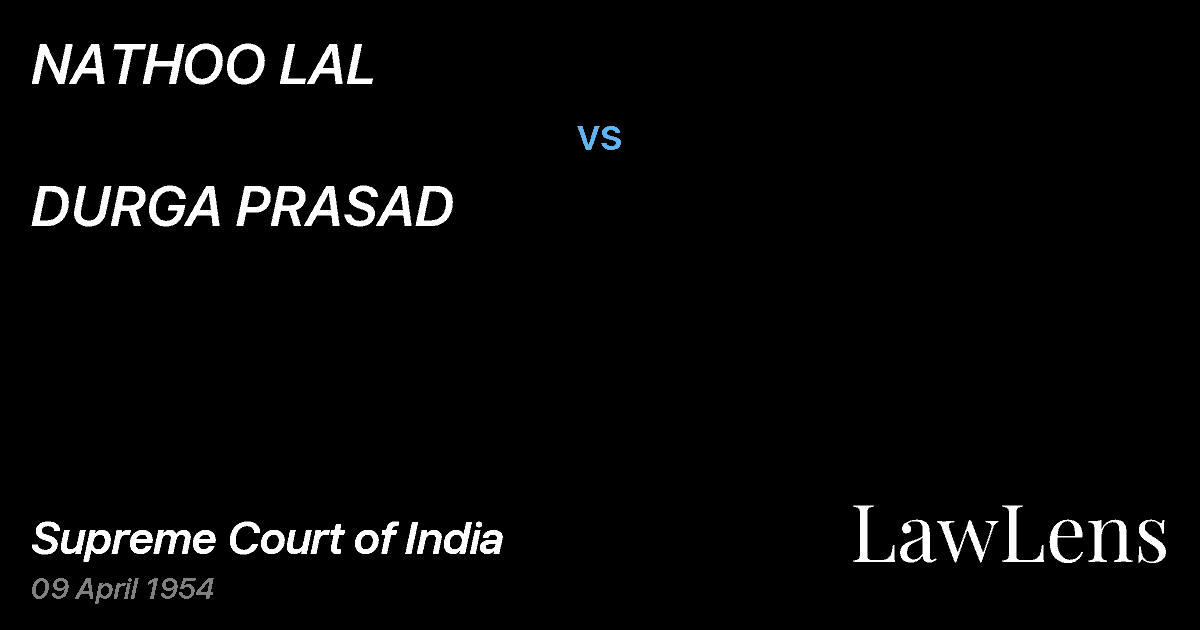 Preview image for NATHOO LAL vs. DURGA PRASAD