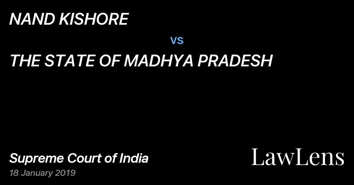 Preview image for NAND KISHORE vs. THE STATE OF MADHYA PRADESH