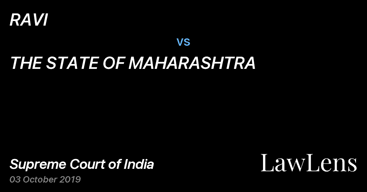 Preview image for RAVI vs. THE STATE OF MAHARASHTRA