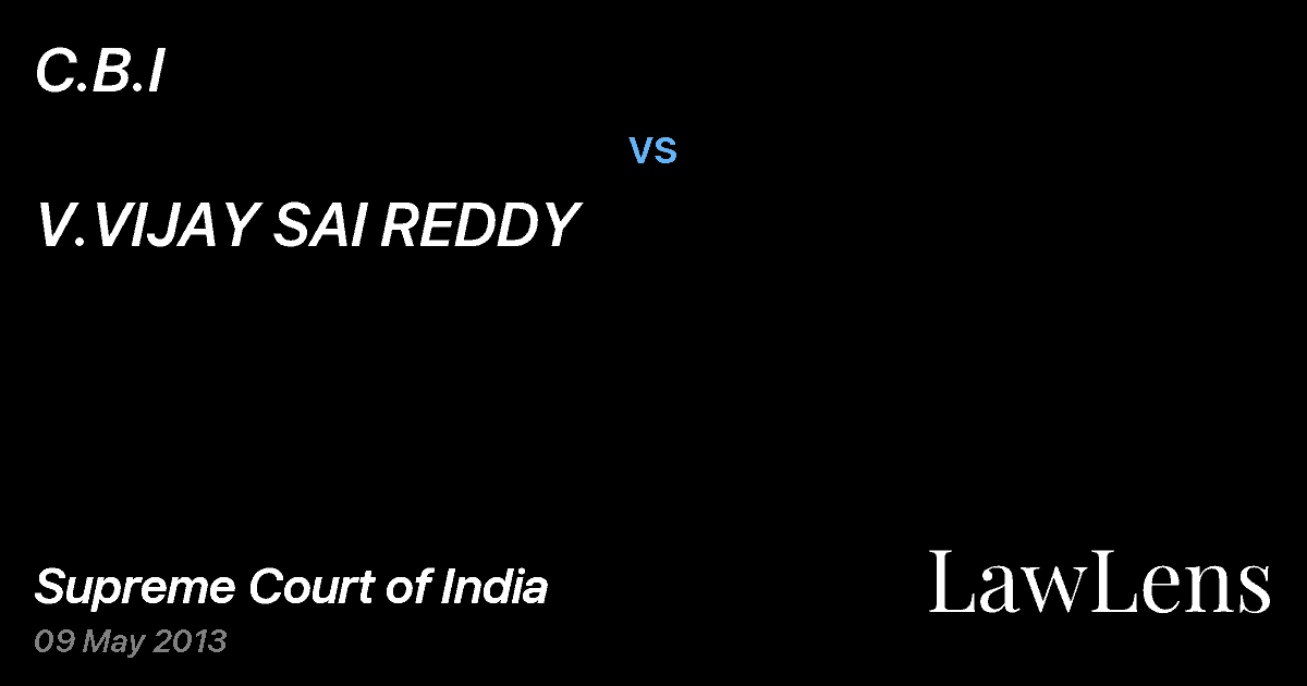 Preview image for C.B.I vs. V.VIJAY SAI REDDY