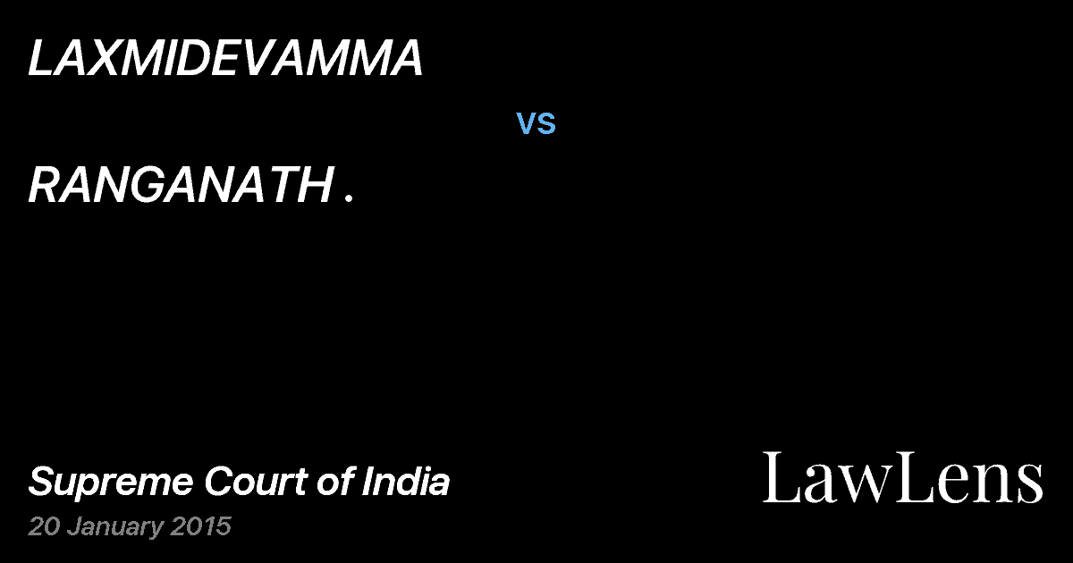Preview image for LAXMIDEVAMMA vs. RANGANATH .