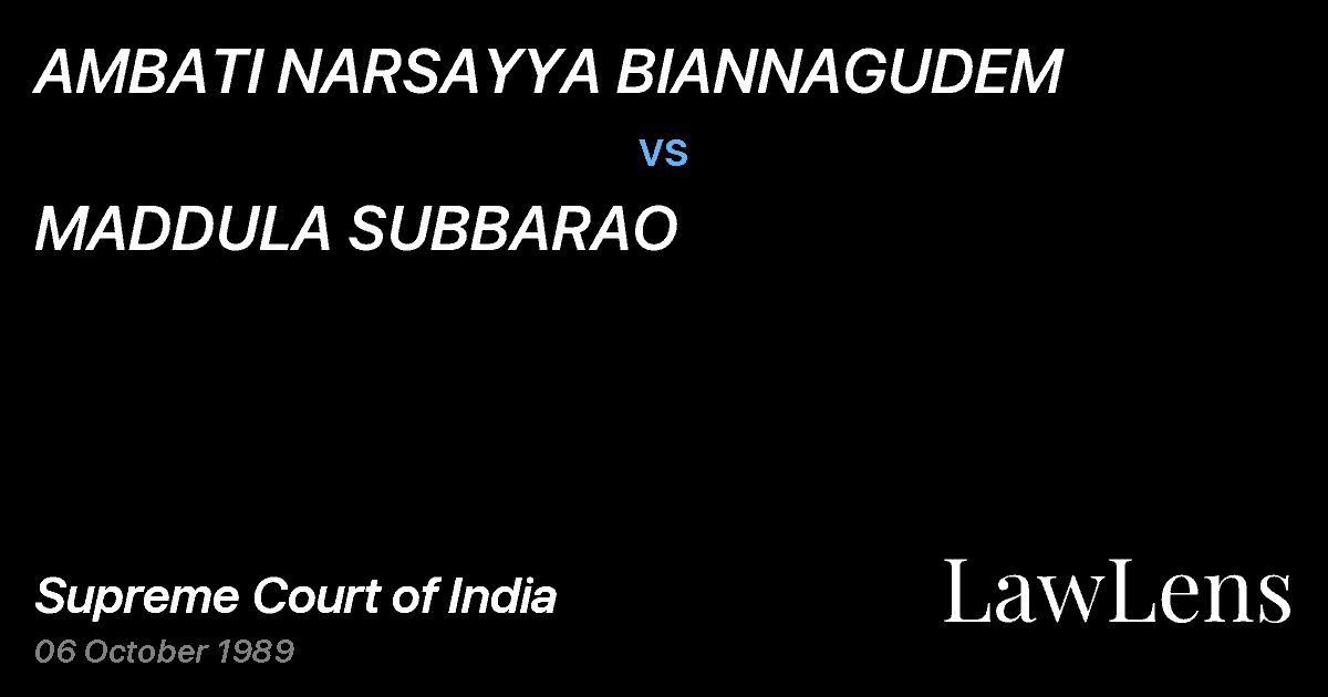 Preview image for AMBATI NARSAYYA BIANNAGUDEM vs. MADDULA SUBBARAO