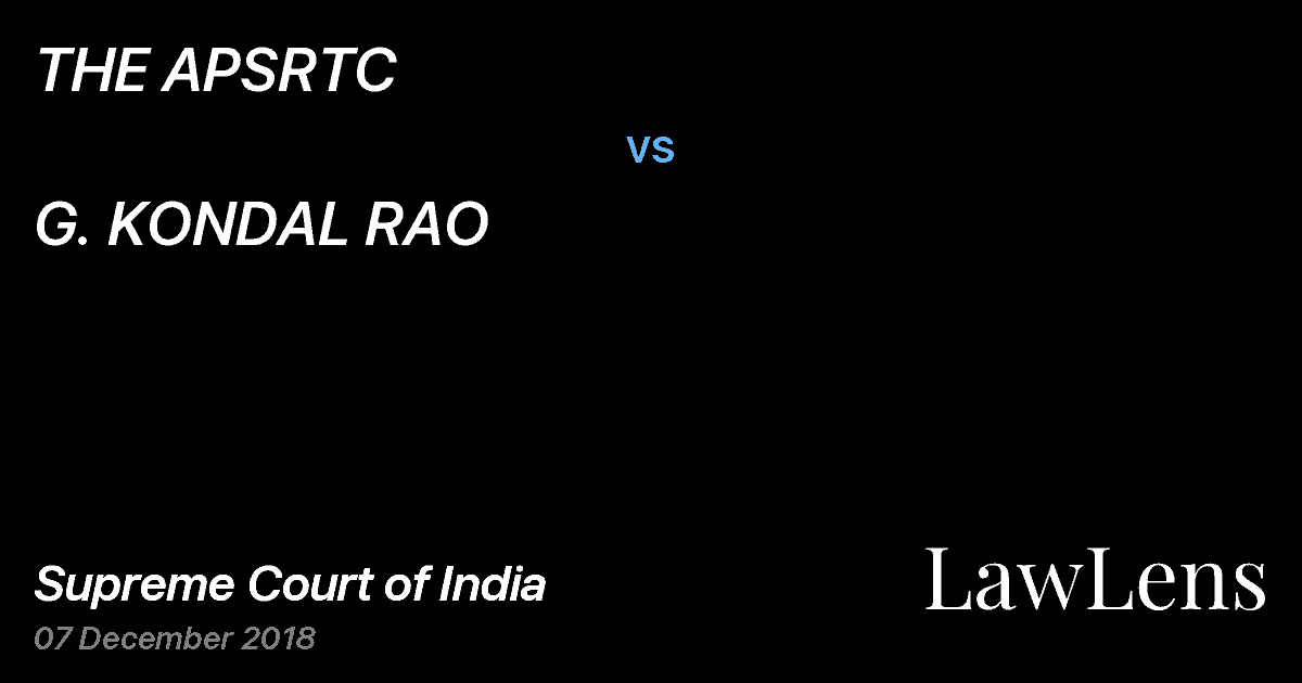 Preview image for THE APSRTC vs. G. KONDAL RAO