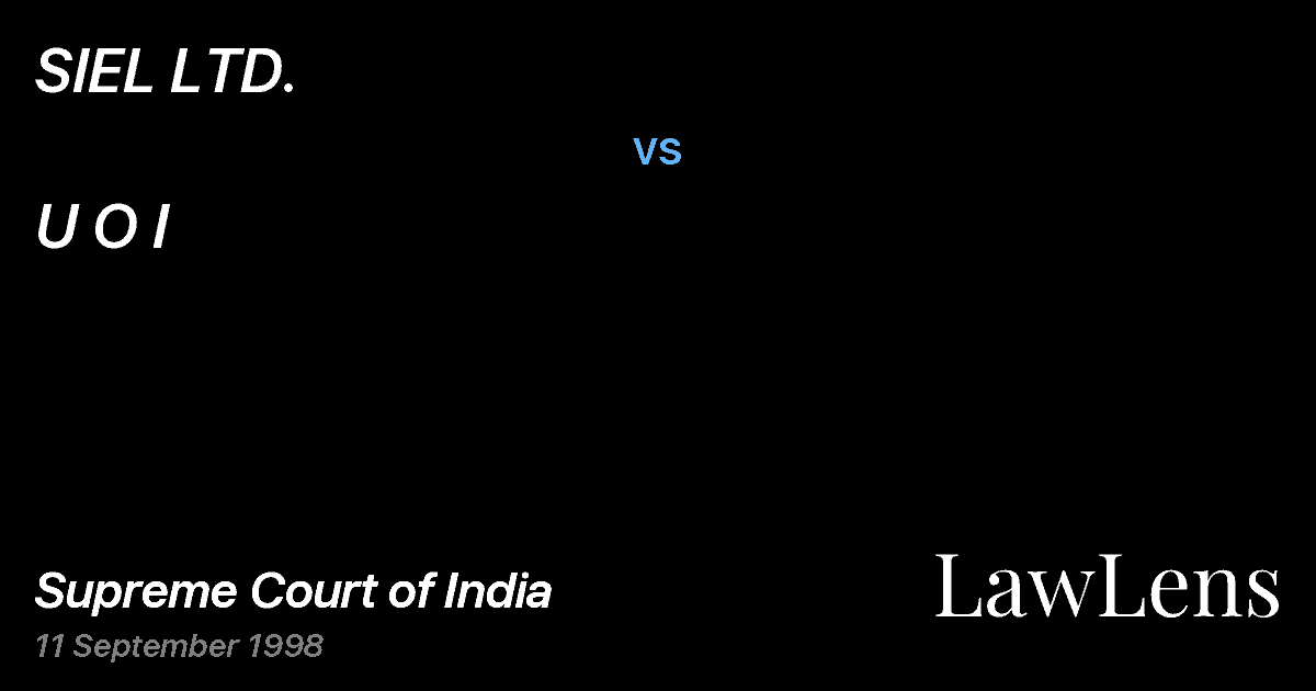 Preview image for SIEL LTD. vs. U O I