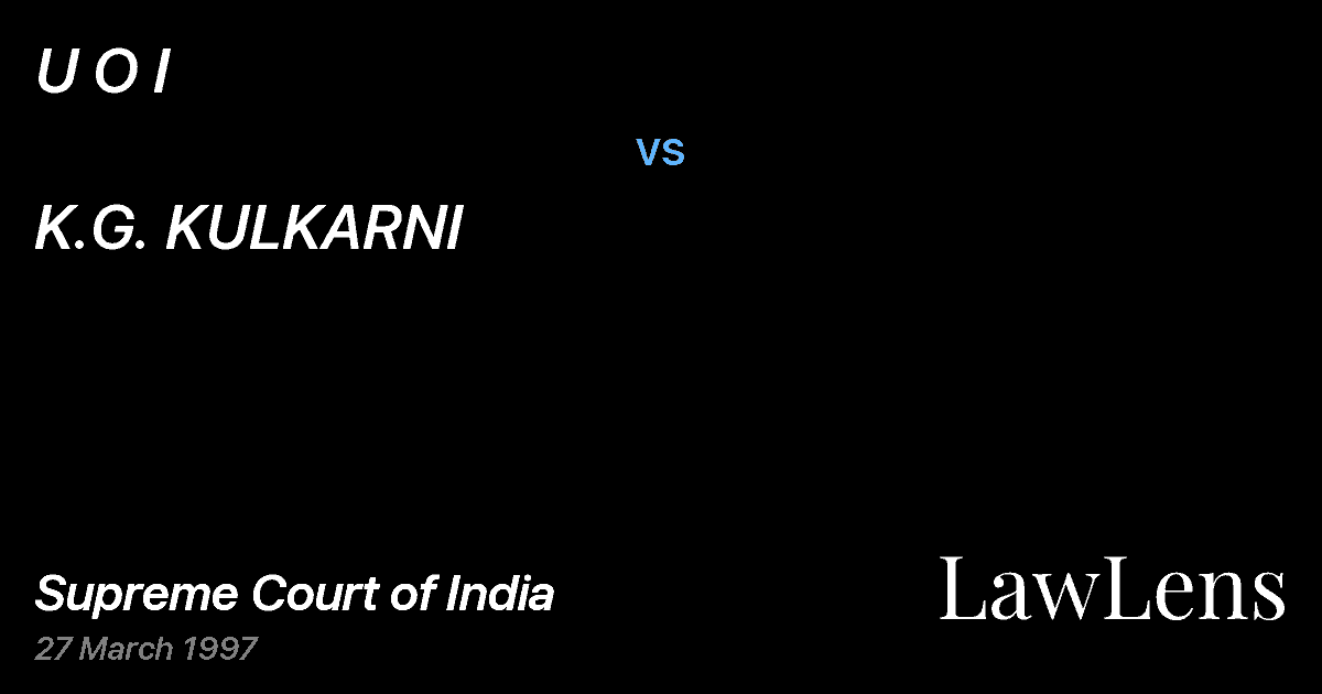 Preview image for U O I vs. K.G. KULKARNI