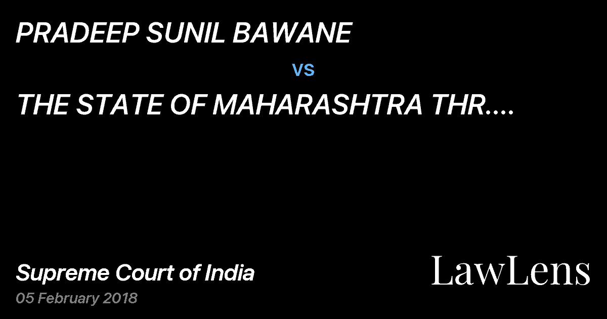 Preview image for PRADEEP SUNIL BAWANE  vs.  THE STATE OF MAHARASHTRA THR. POLICE STATION OFFICER, POLICE STATION GADCHANDUR, KORPANA CHANDRAPUR