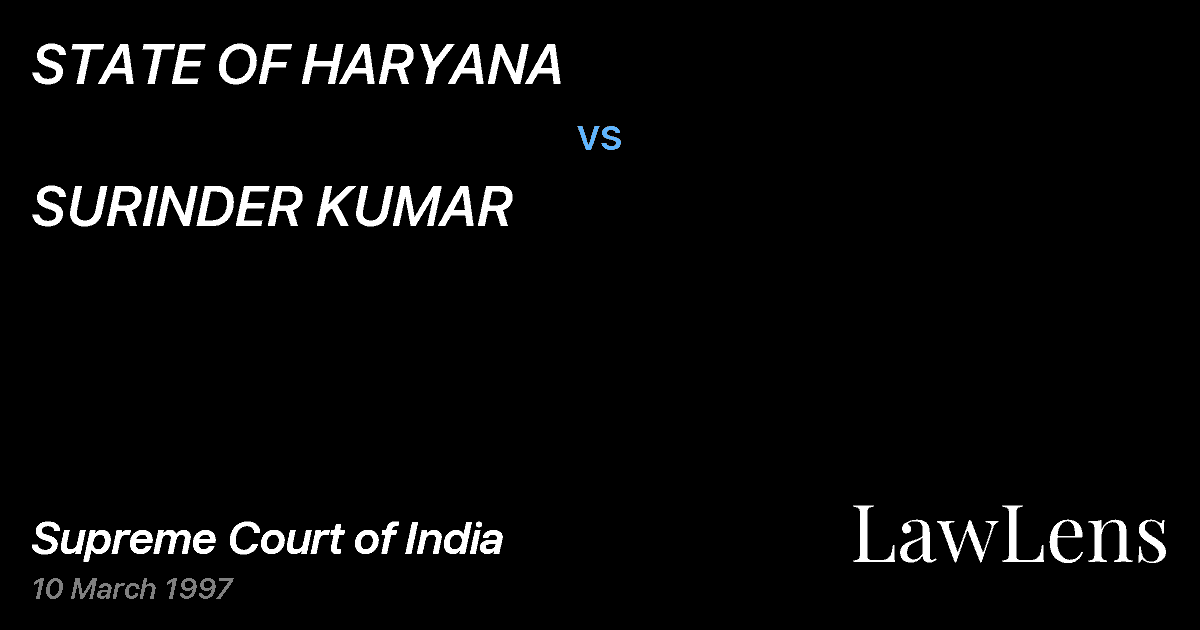 Preview image for STATE OF HARYANA vs. SURINDER KUMAR