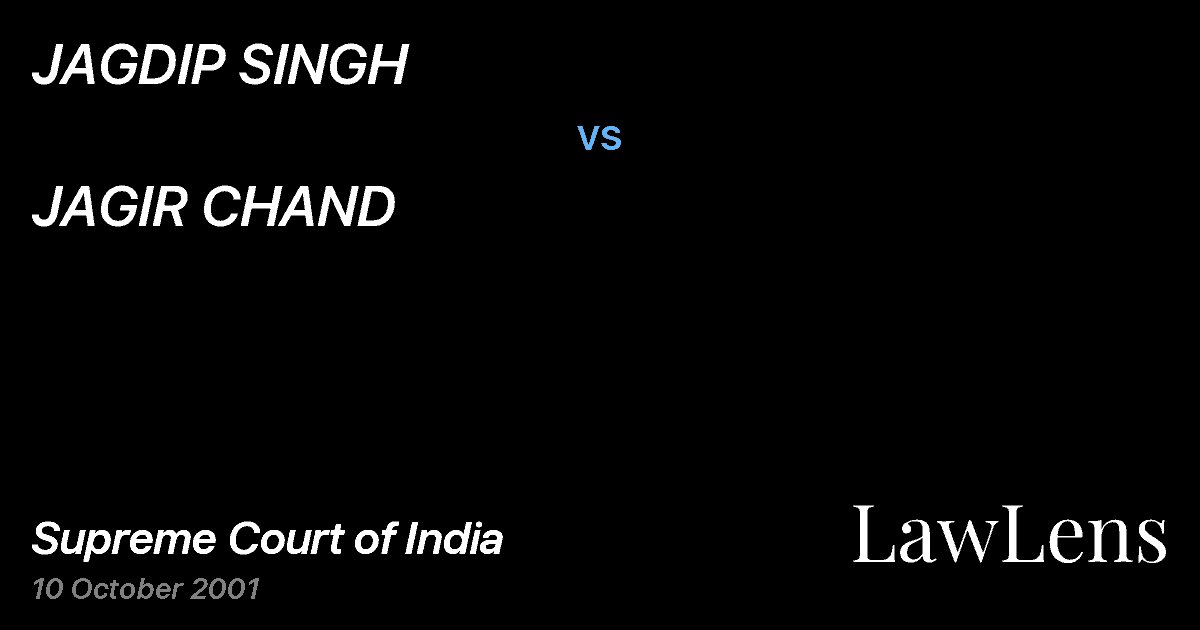 Preview image for JAGDIP SINGH vs. JAGIR CHAND