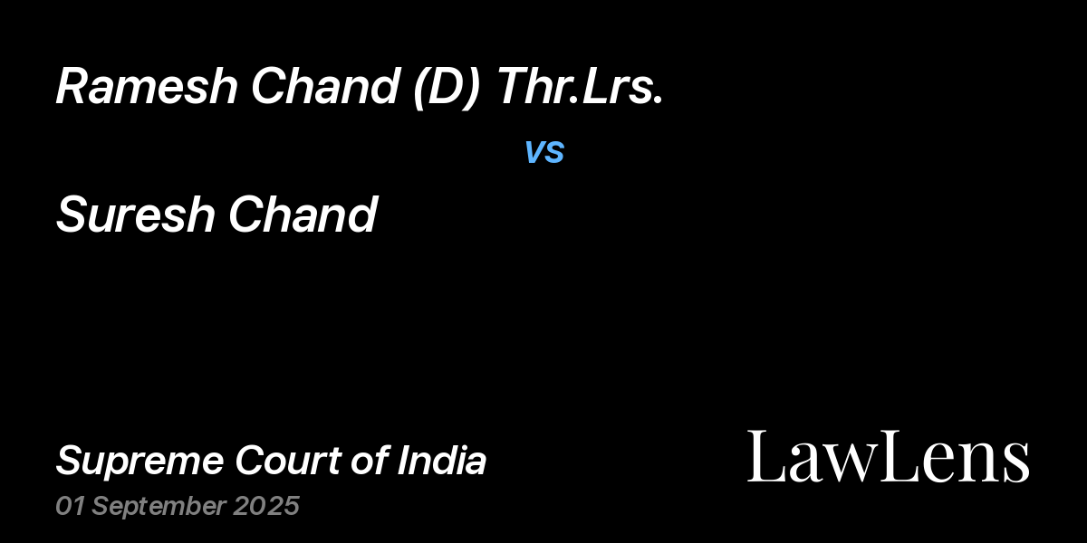 Preview image for RAMESH CHAND (D) THR.LRS. vs. SURESH CHAND