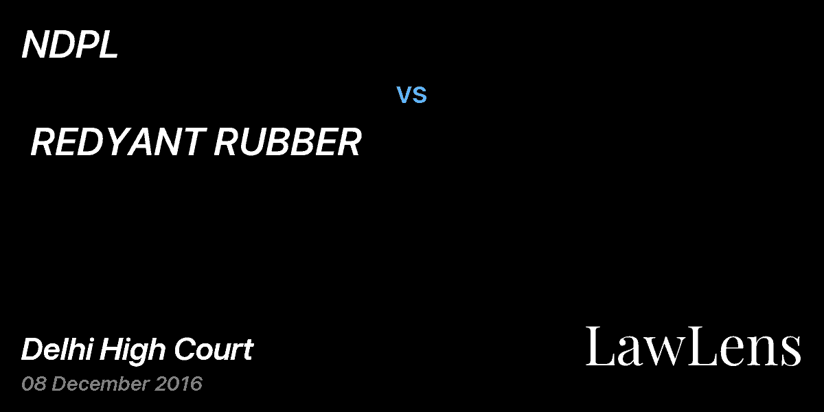 Preview image for NDPL vs. REDYANT RUBBER