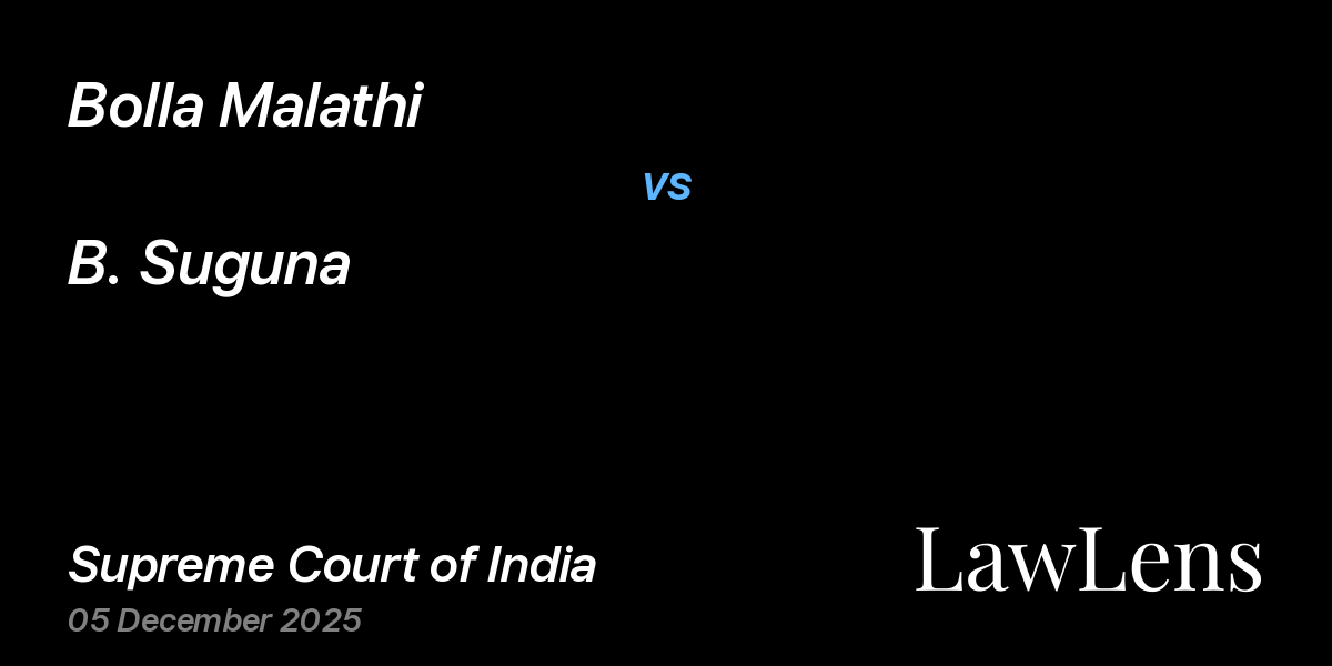 Preview image for Bolla Malathi vs. B. Suguna