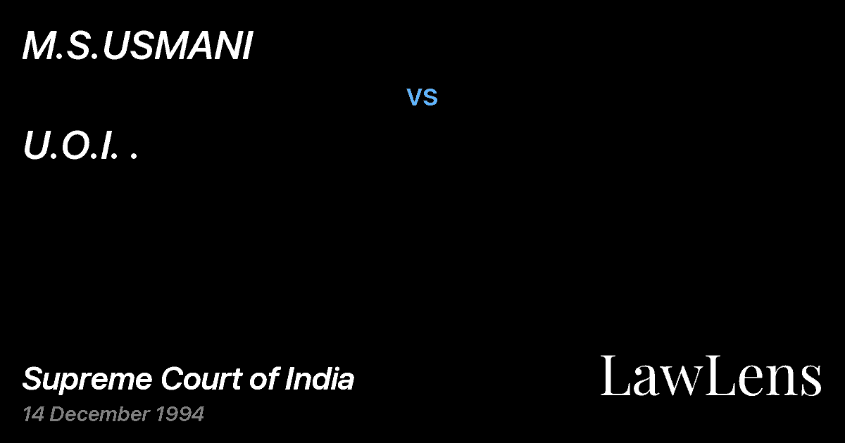 Preview image for M.S.USMANI vs. U.O.I. .