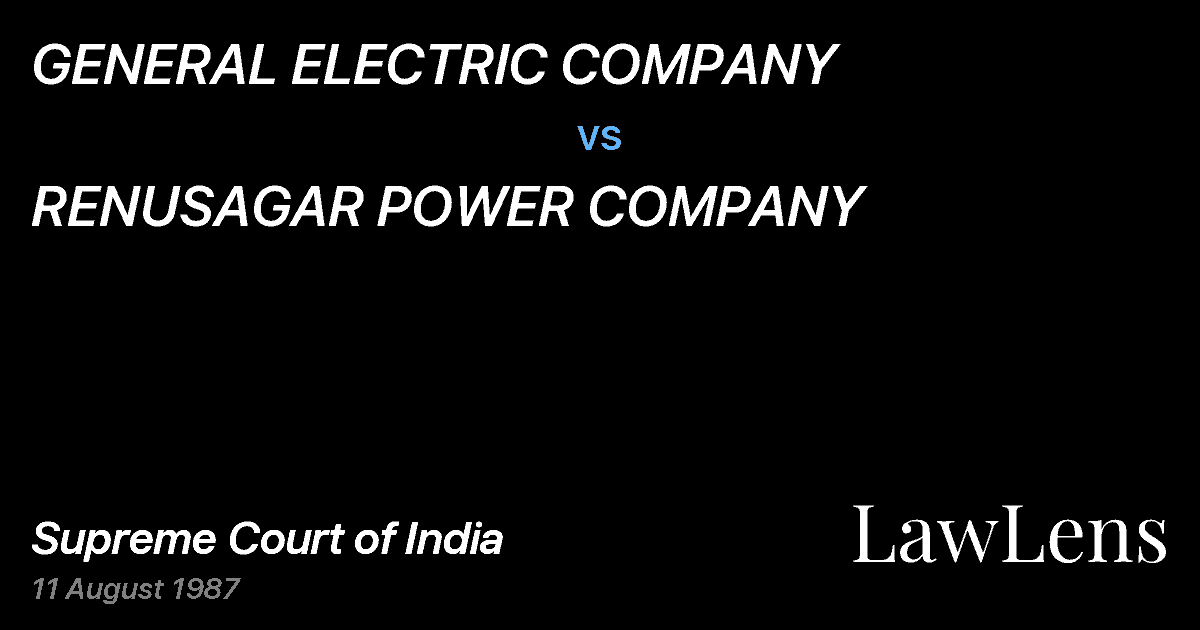 Preview image for GENERAL ELECTRIC COMPANY vs. RENUSAGAR POWER COMPANY