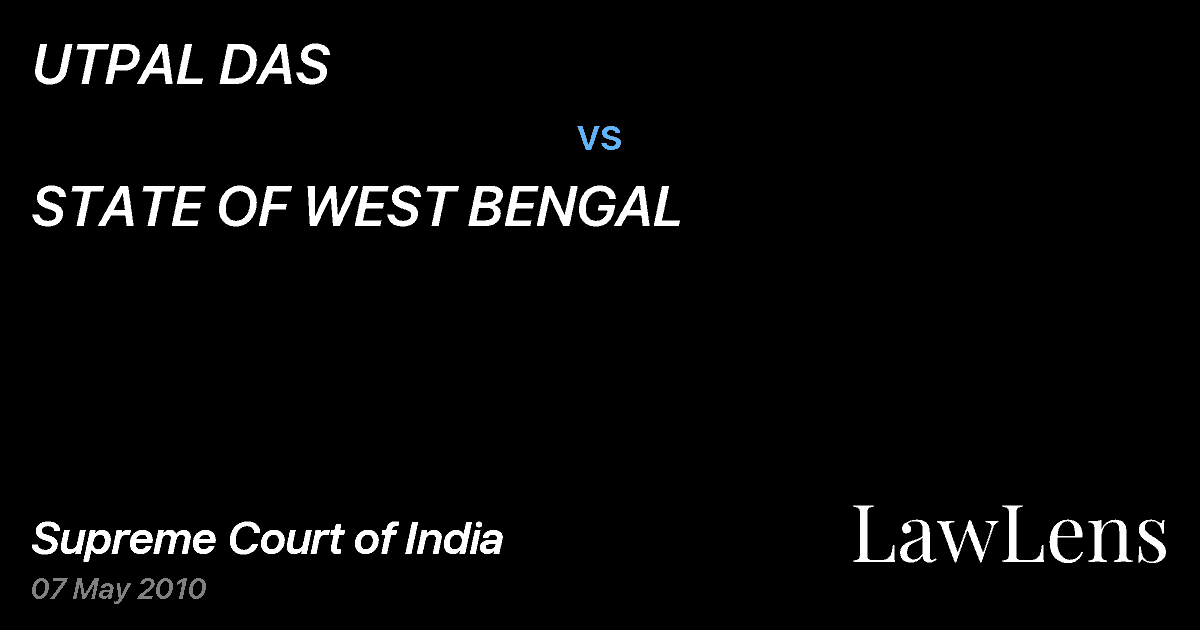 Preview image for UTPAL DAS vs. STATE OF WEST BENGAL