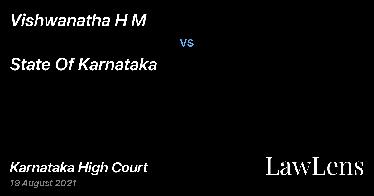 Preview image for Vishwanatha H M vs. State Of Karnataka