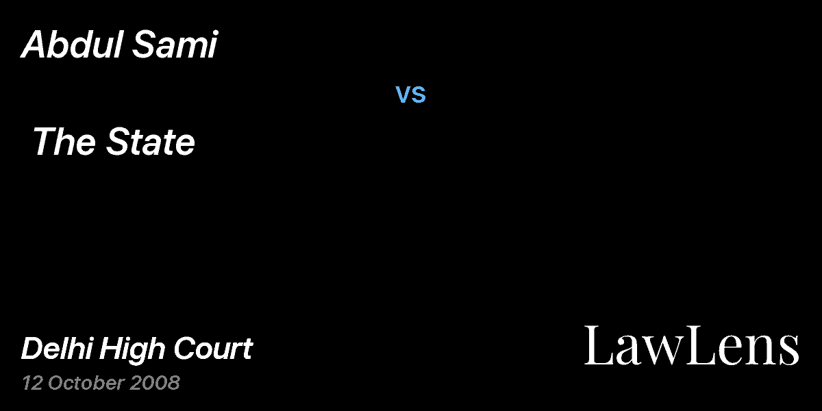 Preview image for Abdul Sami vs. The State